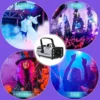 U'King 1200W Fog Machine 6LEDs Remote Fogger Ejector Disco Colorful Smoke Machine DJ Christmas Party Effects Stage Light