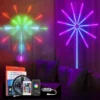 Smart Firework Led Lights Indoor Firework Launch Effect Music/Mic Sync RGB Color Changing Led Lights Strip for New Year