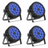 kf-S2d79ada495264ff49f74e081fc14c3557 U'King 4PCS 200W LED Par Light DMX512 18x8W RGBW LED Wash Light Effect Flat Light for DJ Disco Party Club Wedding Stage Light