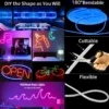 USB RGB Neon LED Strip 1M 2M 3M 5M WiFi 5V RGB Strip Work With Tuya App/Smart Life/Alexa for Game Home Neon Decor Lighting
