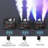 U'King 2000W Double-tube Adjustable Fog Machine DMX512 Smoke Machine 3IN1 RGB LED Colorful Stage Spray for DJ Wedding Christmas