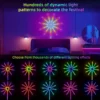 APP Smart Control IC LED RGB Firework Light 10pc*50cm+1pc 1m USB Power Music Synch 180 LED Light For Wall Christmas Decoration