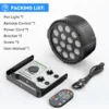 U'King 4PCS 80W Par Light 4in1 RGBW 14 LED Stage Effect Light DMX512 Remote Control Flat Light for KTV DJ Disco Bar Stage Light