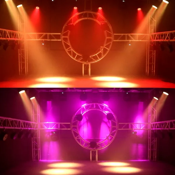 SHEHDS 1 Pcs LED Beam Wash 19x15W RGBW Zoom Moving Head Lighting Circle Control for DJ Disco KTV Bar Dance Nightclub