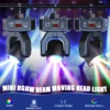 U'King Mini 30W Spot Beam Moving Head Light LED 4IN1 RGBW Effect Strobe Stage Light DMX Sound Activated DJ Disco Bar Party Light