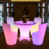 kf-S0958e58b020c4a508c77680d60d3ac42P LED Illuminated round Cocktail Table Waterproof Plastic Coffee Table Commercial Bar Furniture Supply