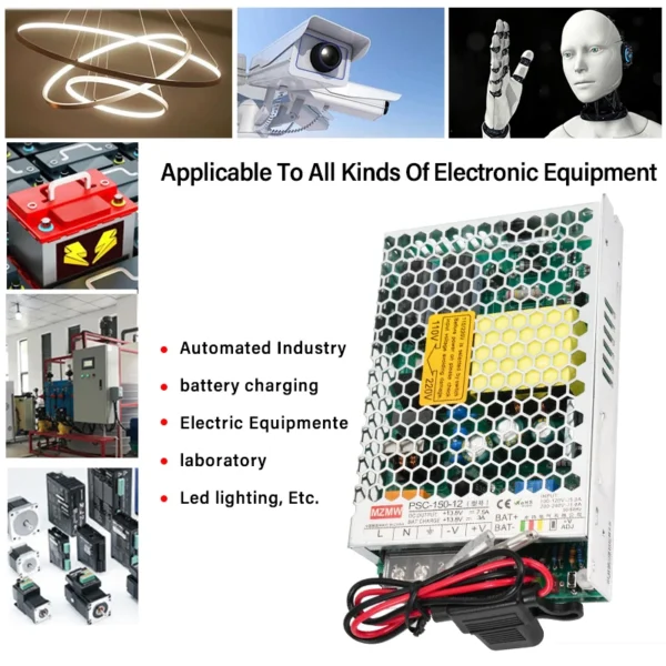 kf-S4159957d012740cc8776d8aa68f13759Y MZMW 150W UPS Charger Switching Power Supply 12V 24V AC DC 13.8V 7.5A 27.6V 4A 110V 220V SMPS Battery charging PSC-150-24 150-12