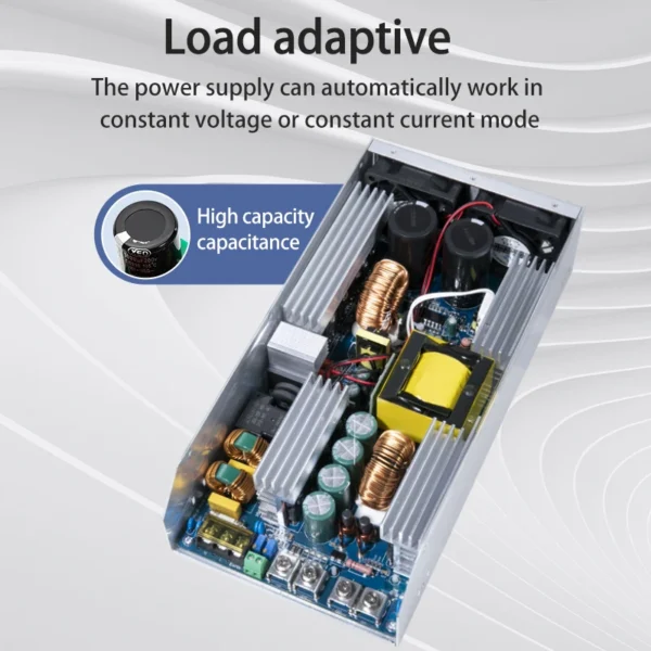 MZMW PFC Switching Power Supply 3000W CC/CV 0-24V 36V 48V 60V 72V 80V 110V 220V 100-240VAC AC TO DC Adjustable Transformer SMPS