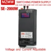 MZMW SE2000 2000W Switching Power Supply 0-12V 24V 36V 48V 60V 80V 110V 220V Digital Display Adjustable AC/DC High Power SMPS