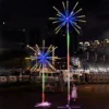 Outdoor LED Firework Light Waterproof Remote Control Christmas Tree Light Lamp Colorful changing Landscape Lamp Festival Decor