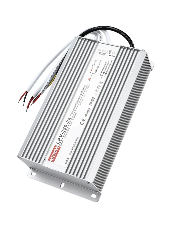 MZMW Waterproof Switching Power Supply LPV-120W 150W 200W 250W 300W 350W AC/DC 12V 24V 36V 48V Lighting Transformer LED Driver