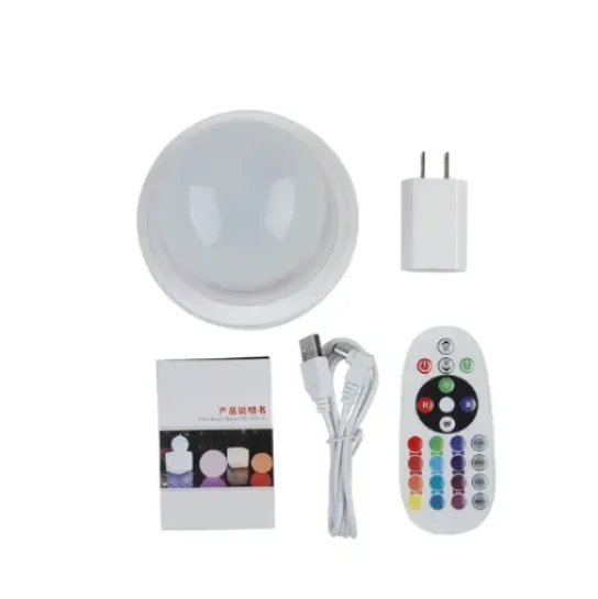 LED Illuminated Outdoor Bar Cocktail Table Rechargeable Plastic Lighted Coffee Table for KTV Disco Party Supplies