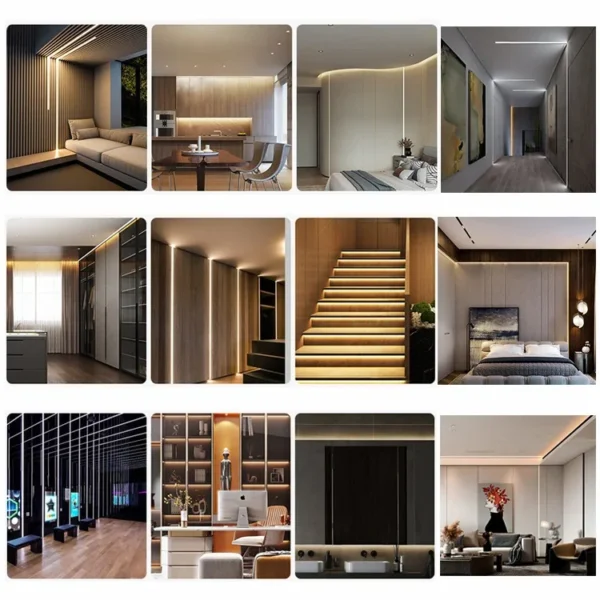 1M-10M Tuya Wifi DC24V FOB CCT LED Strip Warm Cool White Linear Lights COB LED Tape 608LEDs/m RA90 24Key IR Remote Control Decor