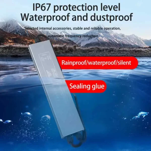 MZMW Waterproof Switching Power Supply 18W 24W 48W 60W 100W 150W 200W 300W 400W 12V 24V LED Driver Lighting Transformers Adapter