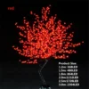 Waterproof Artificial LED Cherry Tree Night Light 1.5M-3M New Year Christmas Wedding Garden Decoration Light