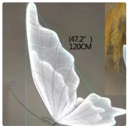 Wedding Decor Light Butterflies LED Lace Ceiling Lamp Romantic Creative Butterfly Lamps Road Load Walkway on Party Stage Lights.