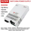 MZMW 5000W Switching Power Supply CC/CV 110V/220V/380V AC/DC 0-220V Adjustable Transformer Converter LED CNC Lab Industrial SMPS