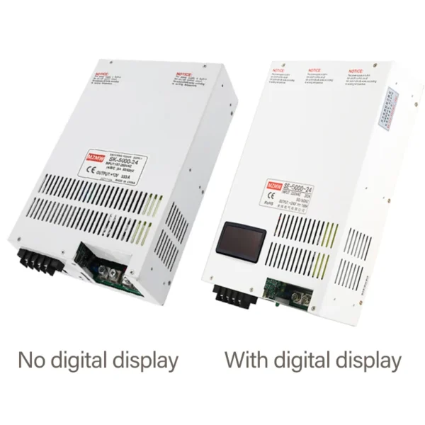 MZMW 5000W Switching Power Supply CC/CV 110V/220V/380V AC/DC 0-220V Adjustable Transformer Converter LED CNC Lab Industrial SMPS