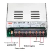 kf-Sc03077b45bde4fbfb60e40d82edfe9a8w MZMW 60W 120W 250W 350W 500W 600W Switching Power Supply Three-phase 380VAC Input AC To DC 12V 24V Single Output SMPS SV Series