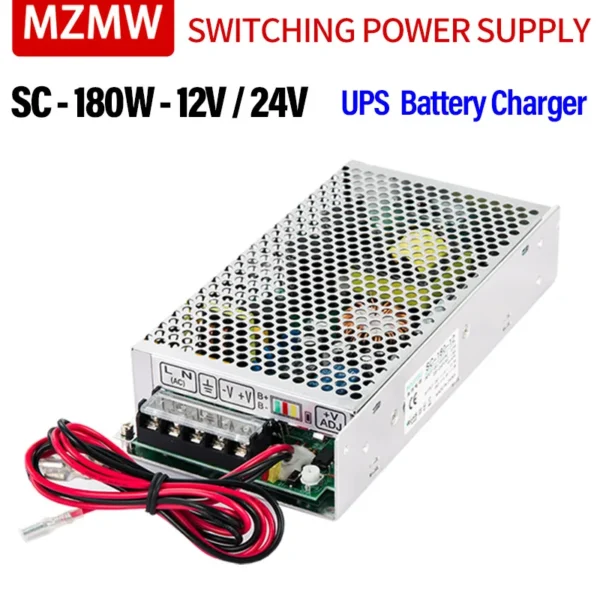 kf-Sc357ac31e2db494f97e71c83285594488 MZMW 180W UPS Charge Function Switching Power Supply Input AC 110/220V DC 12V 13.5A 24V 6.5A 12 Volt CCTV Monitor Battery Charge