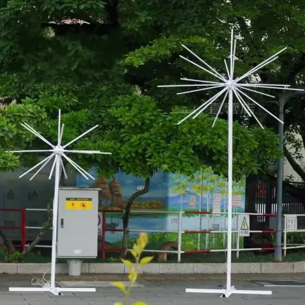 Outdoor LED Firework Light Waterproof Remote Control Christmas Tree Light Lamp Colorful changing Landscape Lamp Festival Decor