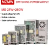 MZMW Switching Power Supply MS 25W 35W 50W 60W 75W 100W 120W 150W 200W 250W 110/220V AC TO DC 12V 24V Led Transformer SMPS